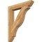 Ekena Millwork Funston Slat Rough Sawn Bracket, Western Red Cedar, 6"W x 40"D x 48"H BKT06X40X48FST06RWR - alternate 1